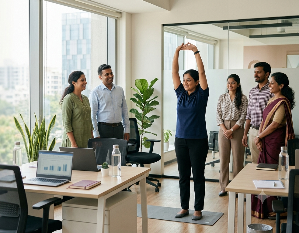 Corporate wellness activity for employees in Chennai